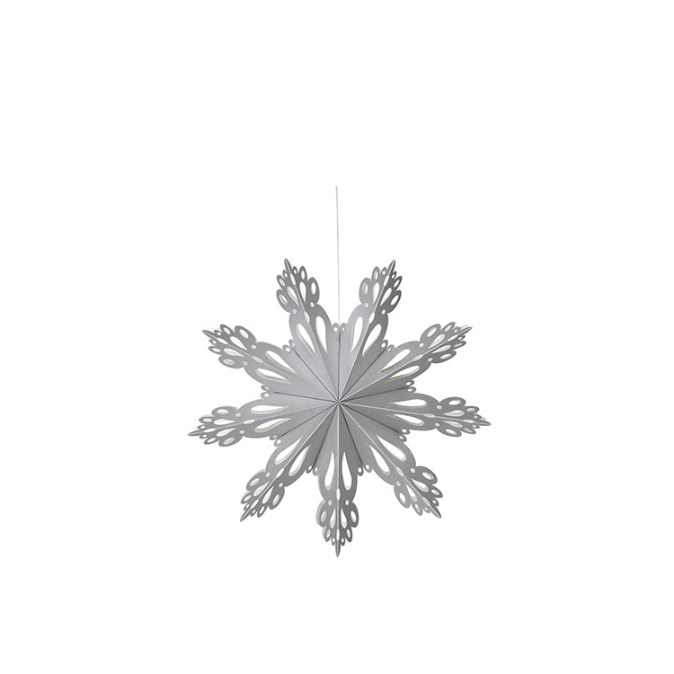 Broste Copenhagen Deko 'SNOWFLAKE' M Papier silber