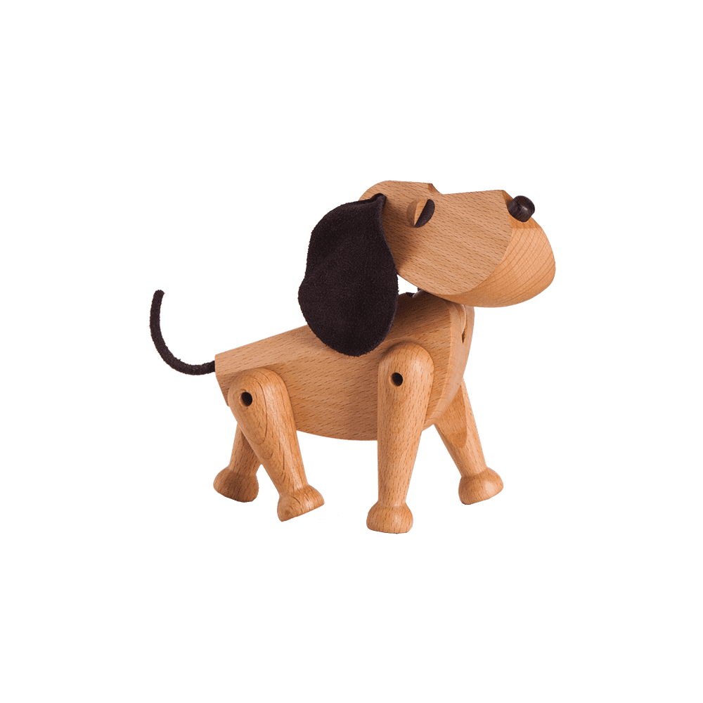 ARCHITECTMADE Holzfigur Hund OSCAR