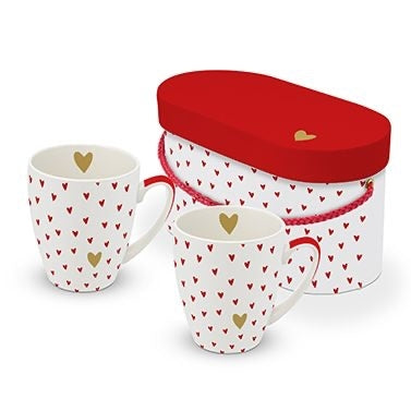 ppd Becher Set Little Hearts real gold