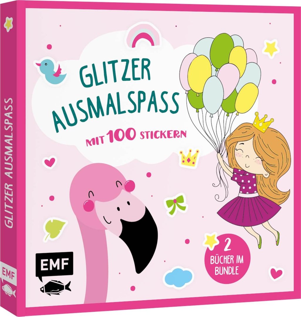 EMF Glitzer Ausmalspaß Prinzessinnen und Flamingos - Teeliesel  Default Title