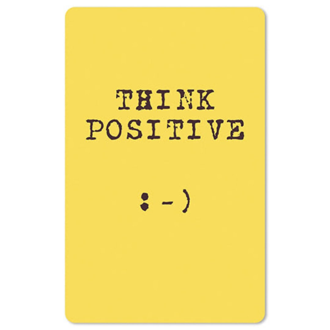 Lunacard Mini Postkarte Think positive - Teeliesel  Default Title