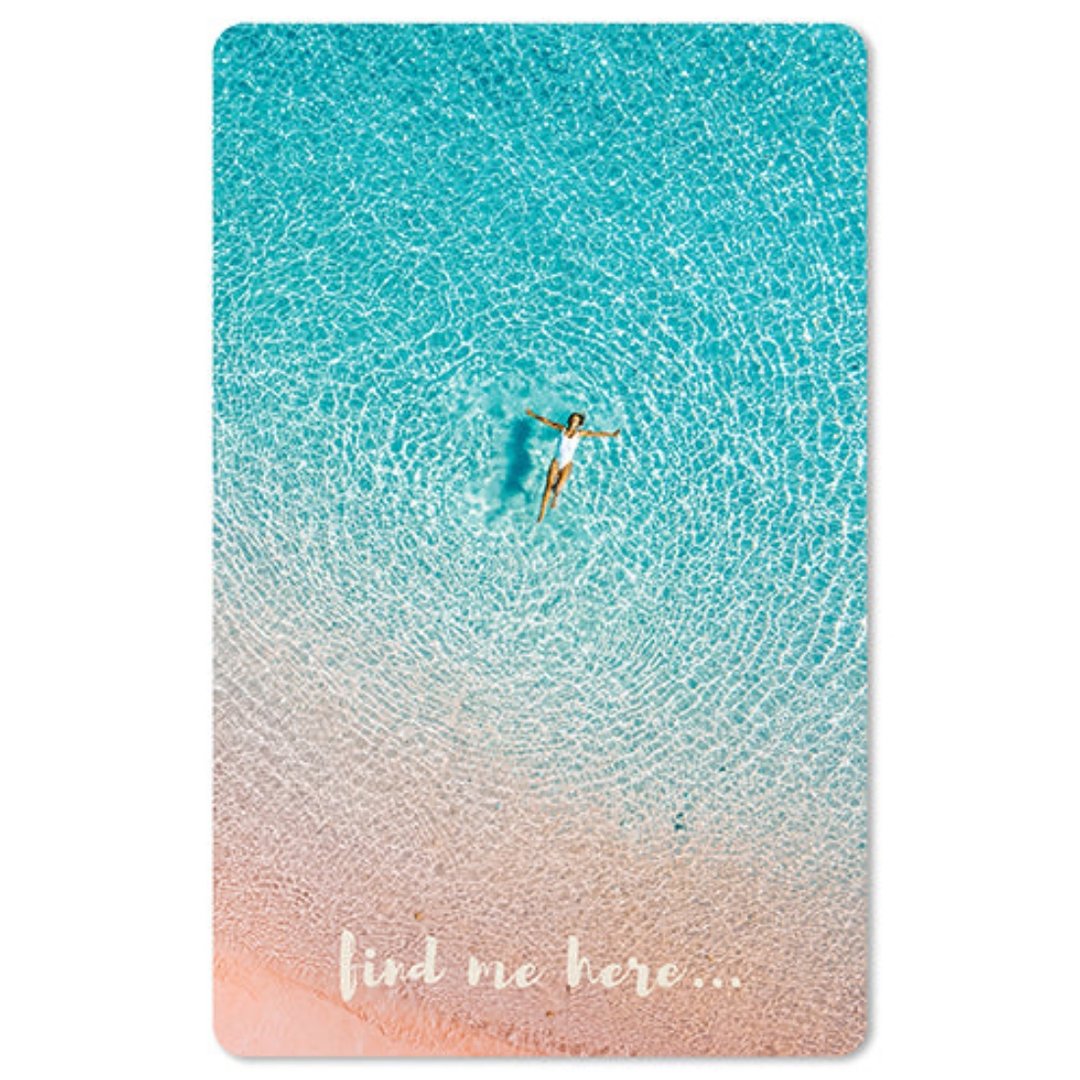 Lunacard Mini Postkarte Lady in water - Teeliesel  Default Title