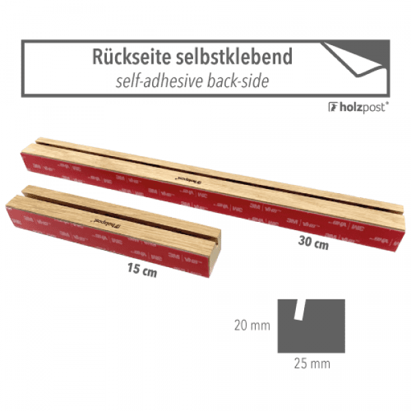 Holzpost Karten Leiste "Anker" - Teeliesel  15 cm, 30 cm