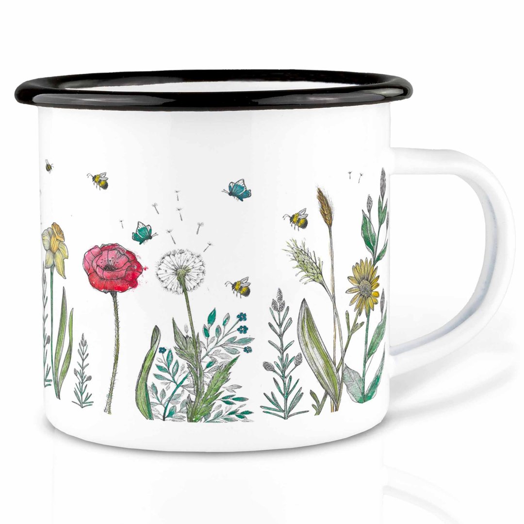 Ligarti Emaillebecher Blumenwiese 500ml