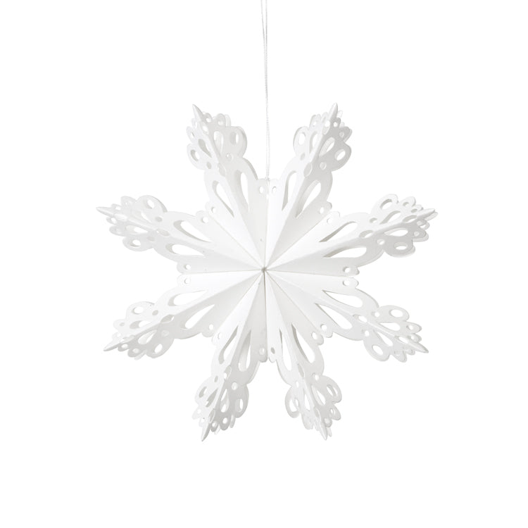 Broste Copenhagen Deko 'SNOWFLAKE' M Papier weiß
