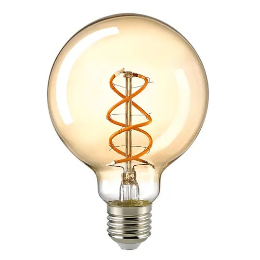 Sompex LED Curved Globelampe, 95 mm, Gold