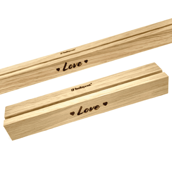 Holzpost Karten Leiste "Love" - Teeliesel  15 cm, 30 cm