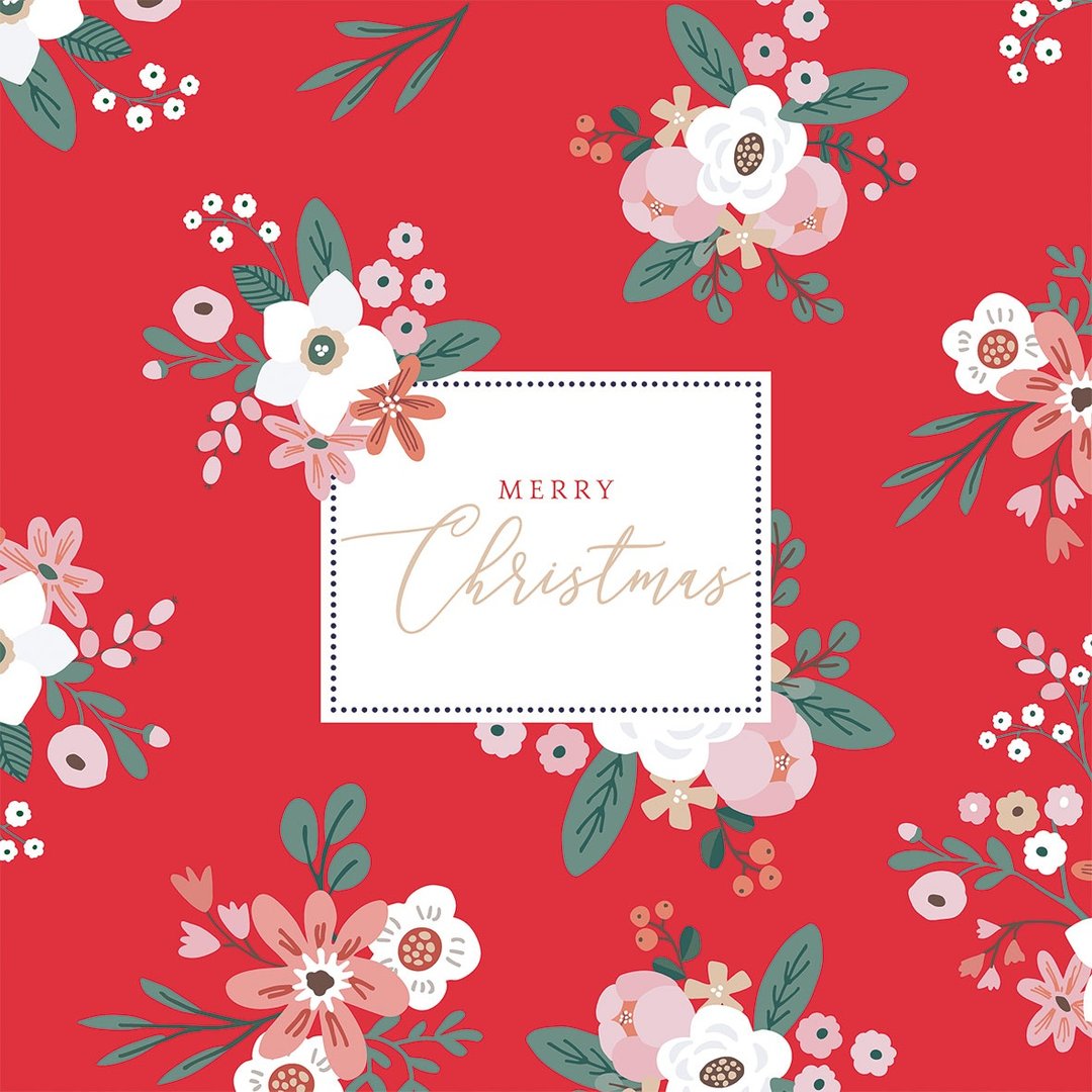 ppd Servietten Merry Christmas red 33x33