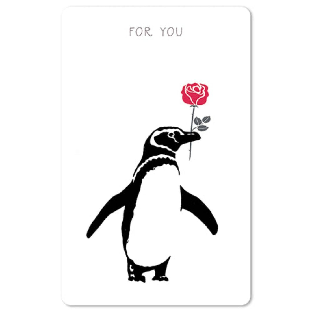 Lunacard Mini Postkarte Pinguin