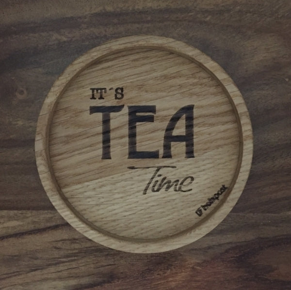 Holzpost Untersetzer Tea Time