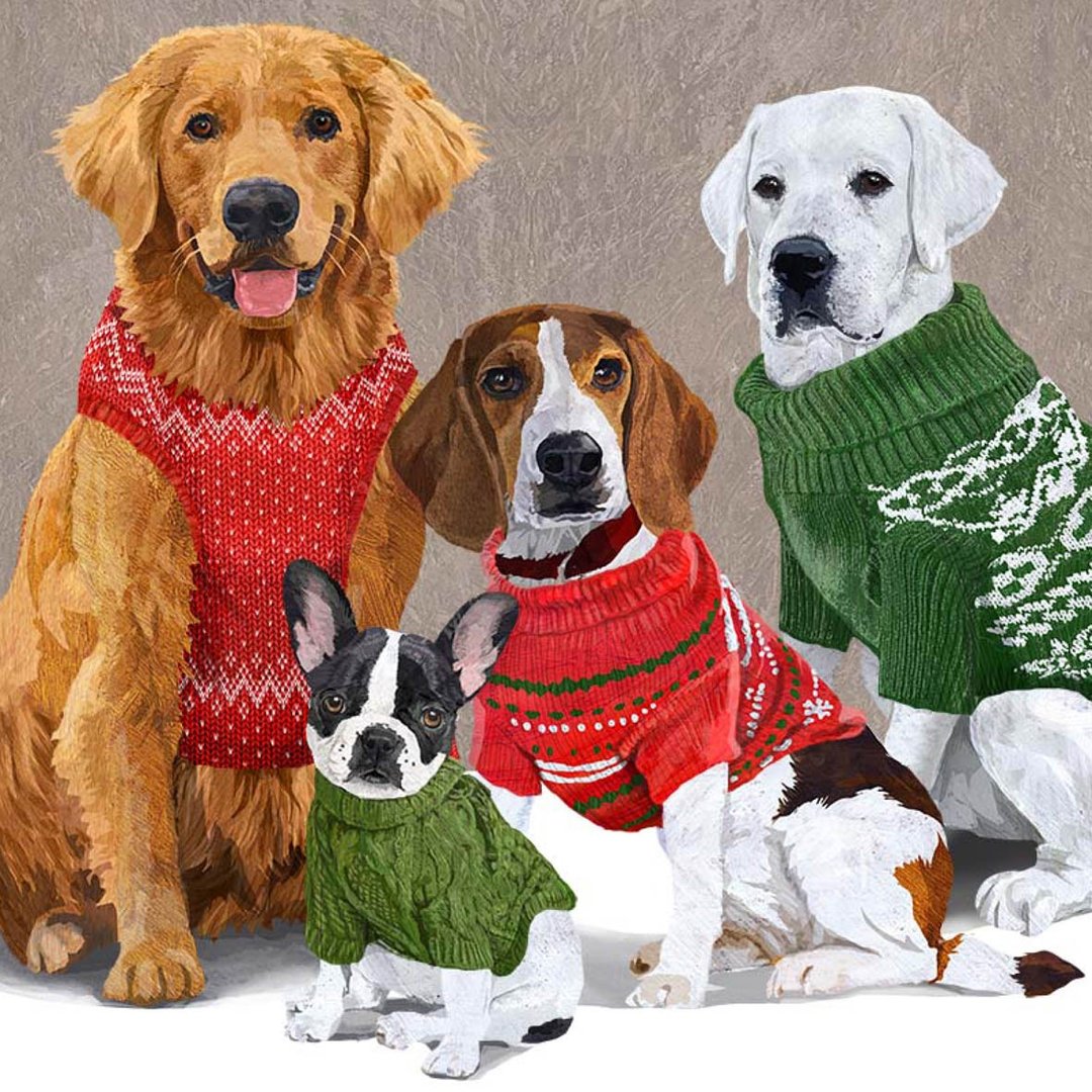 ppd Servietten Sweater Dogs 25 x 25