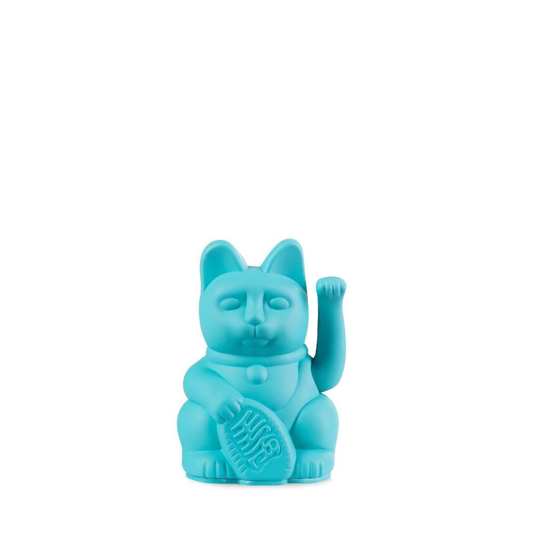 Donkey Lucky Cat Mini - Winkekatze - türkis - Teeliesel  Default Title