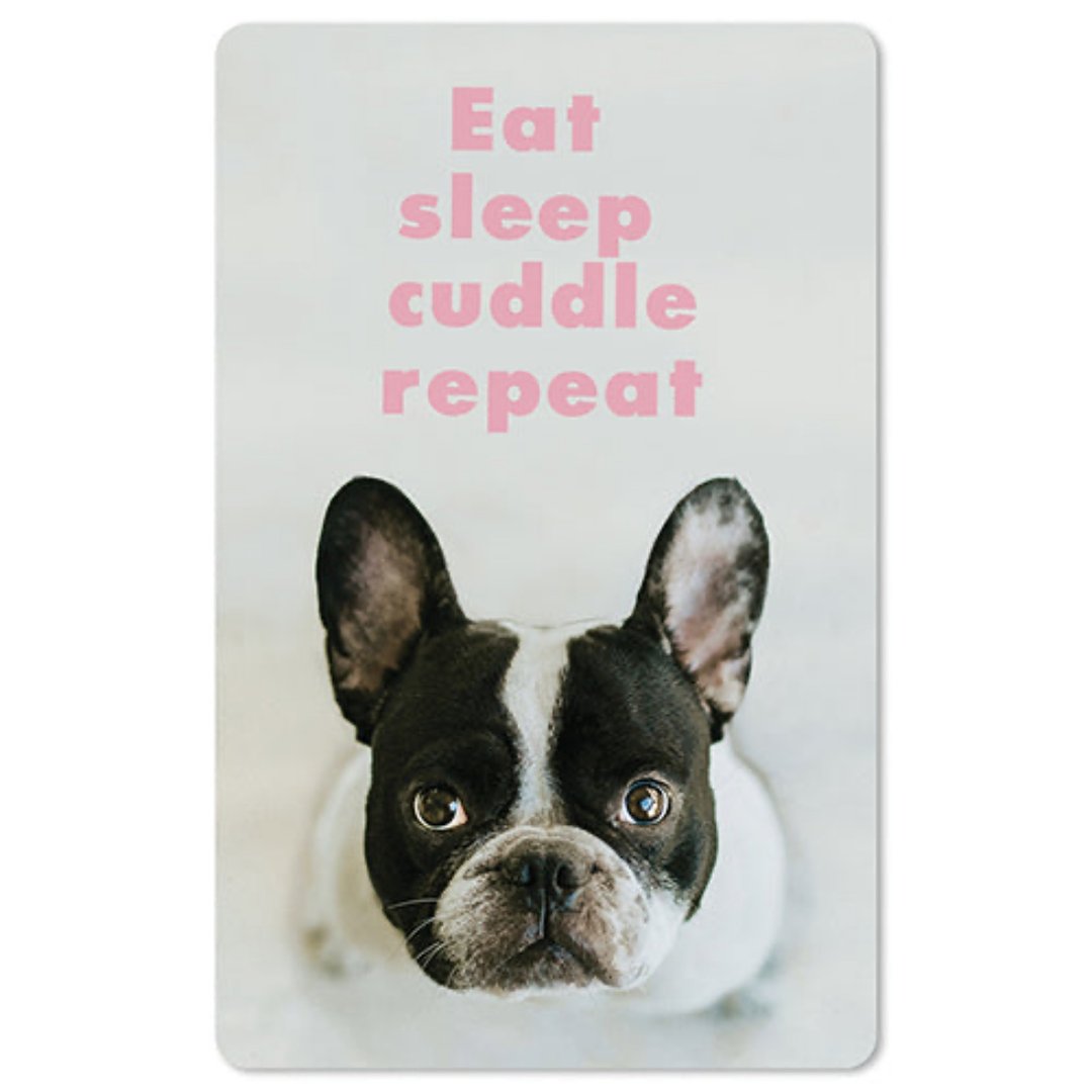Lunacard Mini Postkarte Eat sleep cuddle
