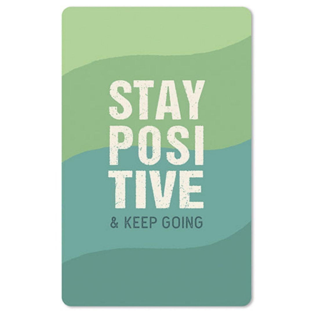 Lunacard Mini Postkarte Stay positive