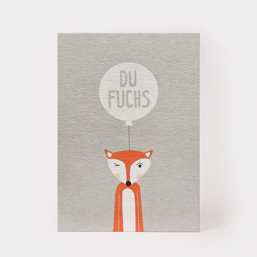 Kartenmarie Postkarte DU FUCHS